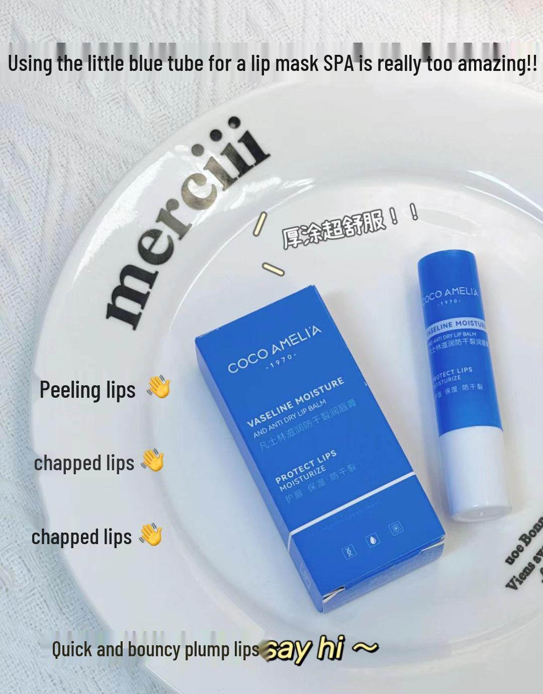 

CCA Вазелин для губ: Разглаживает, Увлажняет, Уменьшает морщинки на губах, Защищает от обветривания, Дневная и ночная маска для губ, База под макияж, 4 г