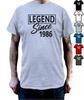 Legend Since 1986 Unisexs Tshirt 40th Birthday Gift For Unisex Dad Husband 40 Year Old Unisex Unisex Tee  Funny Birthday Gift T Shirt