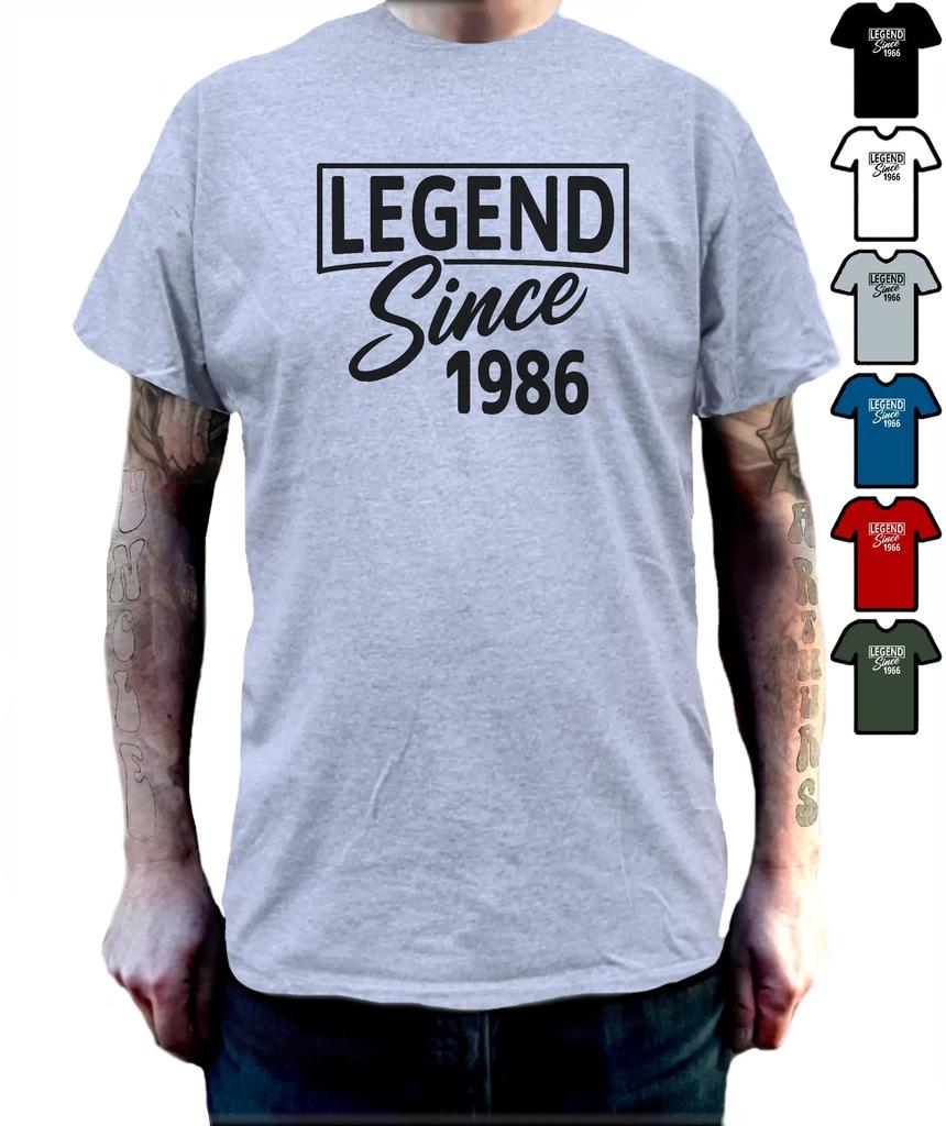 Legend Since 1986 Unisexs Tshirt 40th Birthday Gift For Unisex Dad Husband 40 Year Old Unisex Unisex Tee Funny Birthday Gift T Shirt
