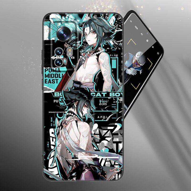 Game Genshin Impact Phone Case For Xiaomi Mi 10T 11i 11T Note 10 11 Lite NE F1 POCO F3 M3 X3 GT NFC M4 X4 Pro 5G Black Cover