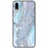 Case Tempered Glass Hard Clear Phone Case For Vivo Y91C Protector Shockproof Marble Fundas Coque