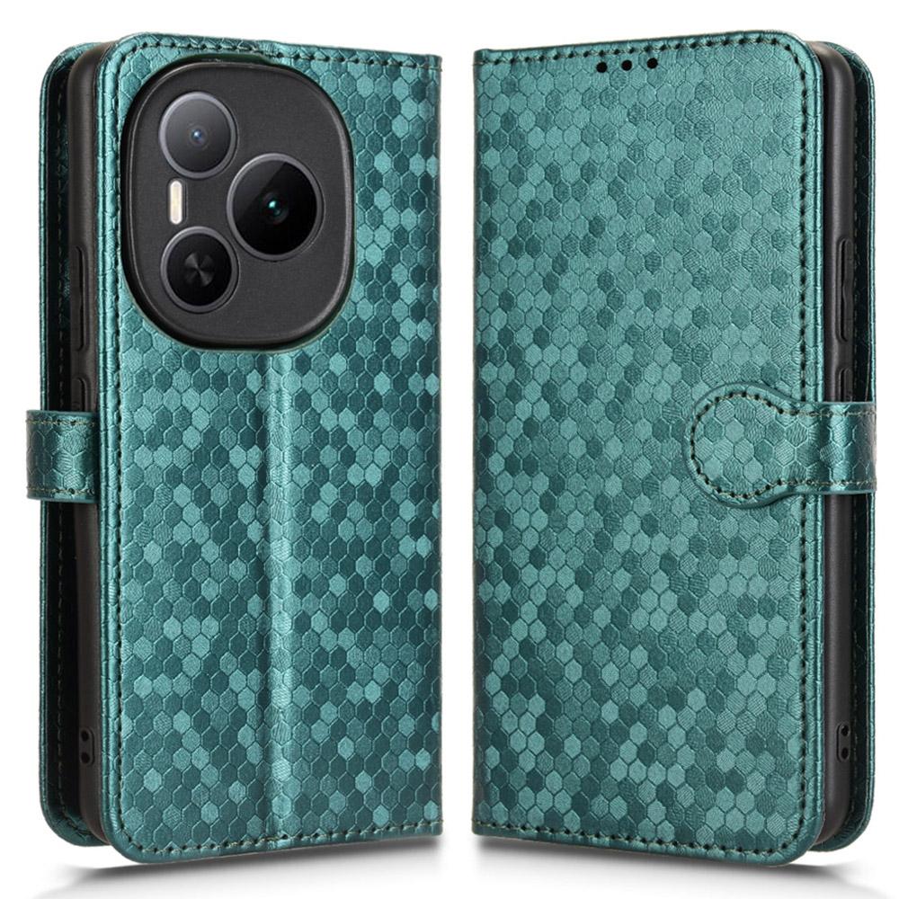 For Honor Power 5G Wallet Case Dot Pattern Imprint PU Leather Phone Cover