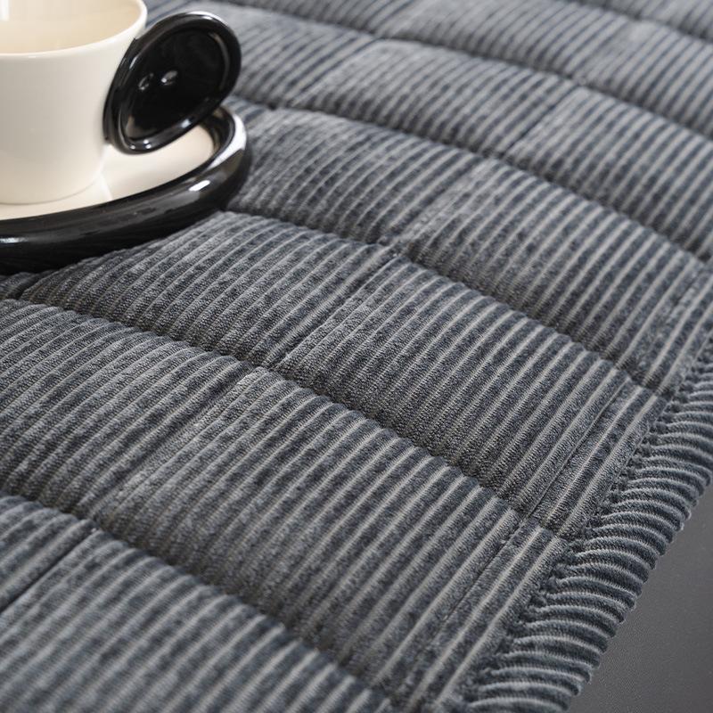 New Solid Corduroy Sofa Cushion Non-Slip Thickening Couch Slipcover for Autumn and Winter Soft and Warm Home Accessories