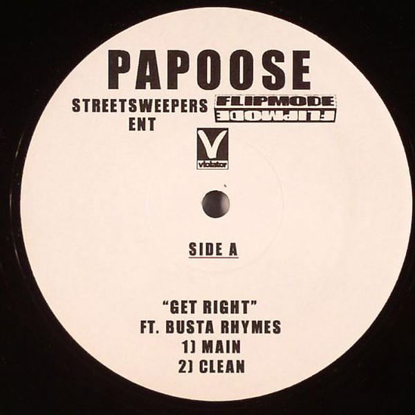 12inch Record PAPOOSE - Get Right NONE Streetsweepers  2006 US Rap & Hip-Hop/R&B Used