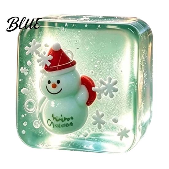 Slow Rising Stress Relief Toy for Halloween Christmas, Anxiety Reduction Ice Cube Squeeze Rebound Decompression Gadgets Toy, Clear Sensory Holiday