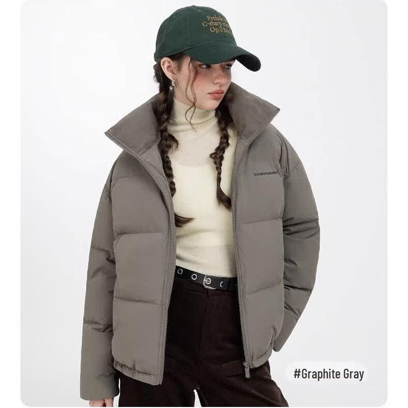 Yaya Unisex Thick Warm Short Puffer Down Jacket