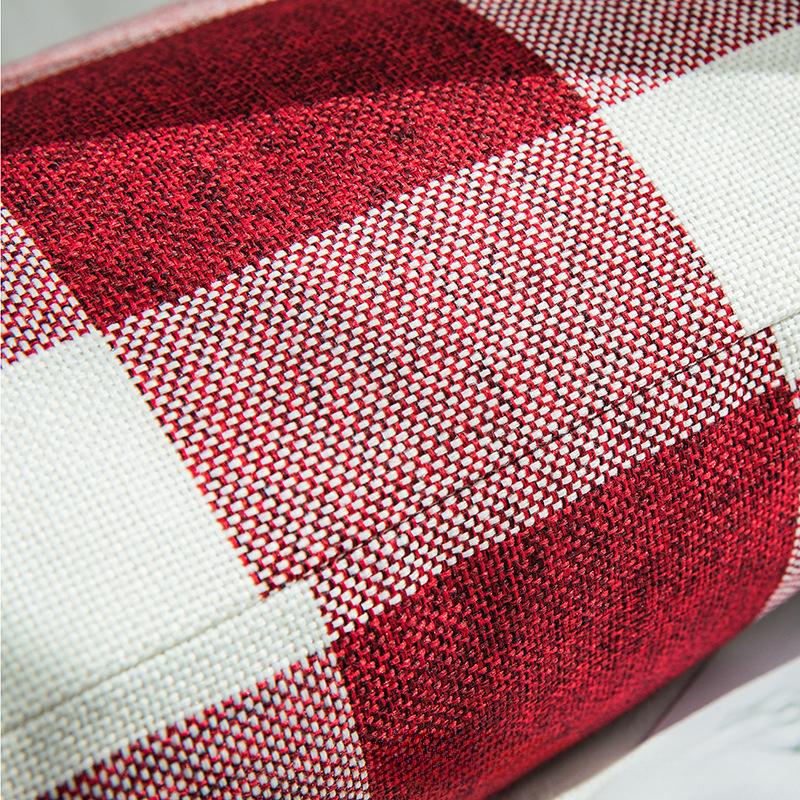 Plaid Pillow Cover Home Pillow Cover Car Cushion Ins Scandinavian Sofa Cushion