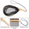 Wooden Poles Fishing Landing Net with Lanyard Fishing Net Portable for Adult Unisex Landing Net with Comfortable Handle