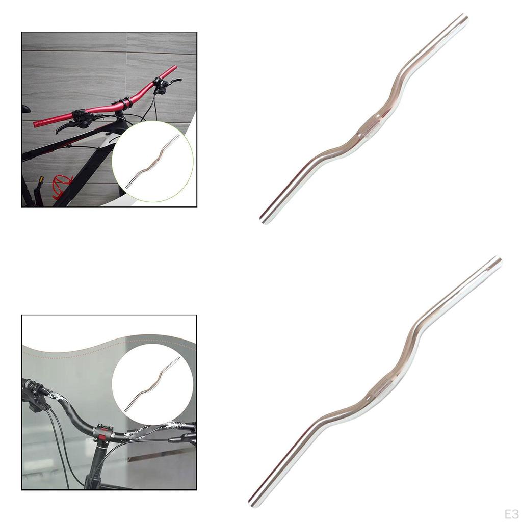 Guidão de Bicicleta, Altura de 35 Mm, Diâmetro da Empunhadura de 22,2 Mm, Peça de Reposição, Acessório de Guidão para