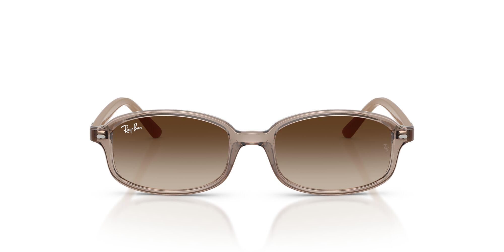 Transparent Beige Gradient 0RJ9132SF Ray-Ban sunglasses, Brown, 49mm,