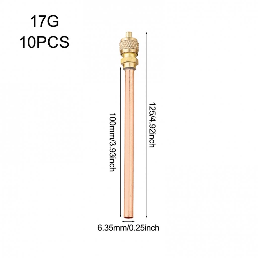 10pcs Copper Maintenance Valves Compatible With Refrigeration Equipment