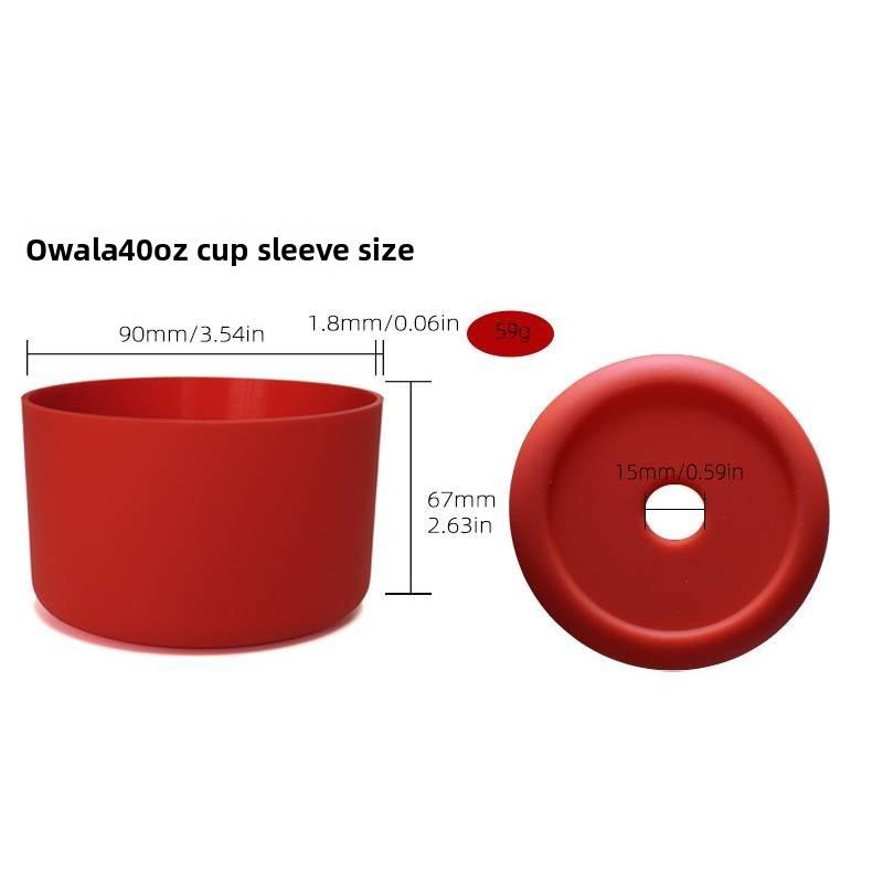 Funda Protectora de Silicona Para Botellas de Agua Aisladas Owala de 24 oz y 32 oz con Agarre Antideslizante y Resistencia a Caídas