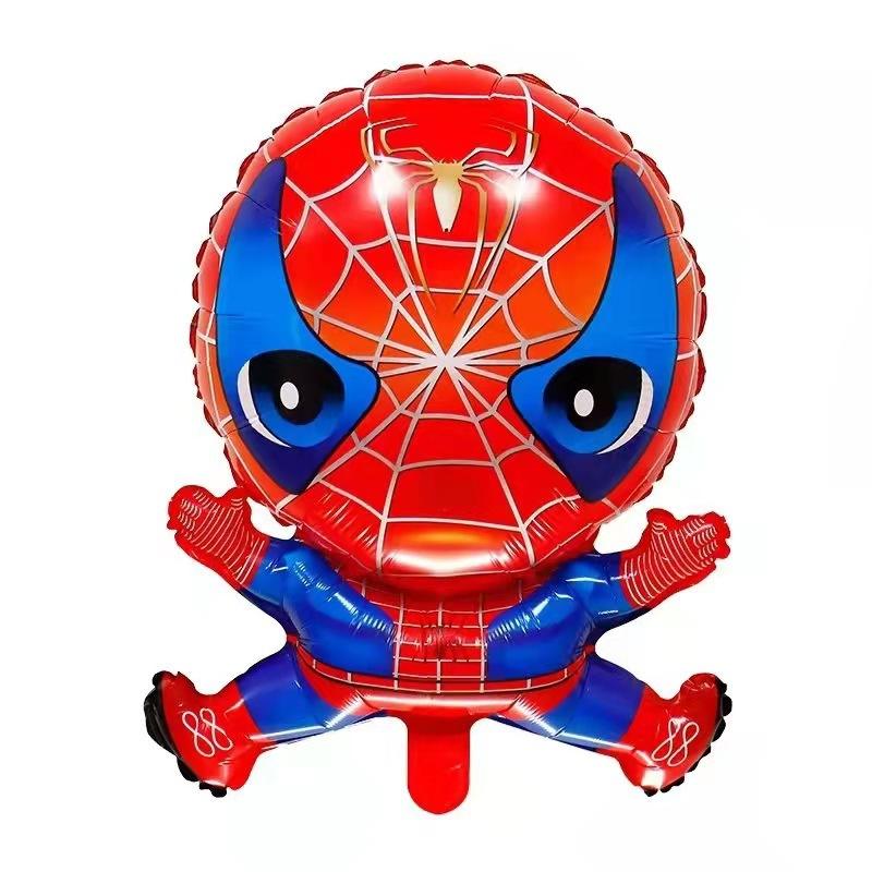 Globo de película de aluminio con forma de superhéroe 10 UNIDADES