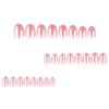 Coated Pink Sparkle Wearable Nail Tips - European & American Style Simple Nail Art