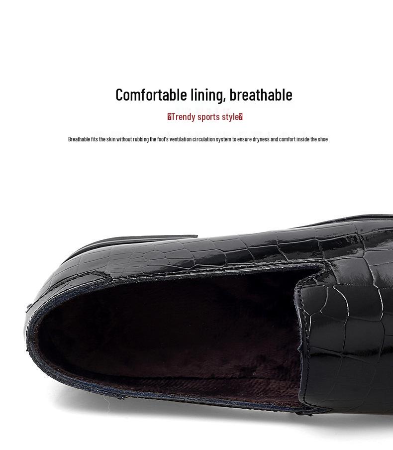 Men's Leather Loafers: Breathable, Soft Sole Slip-On Driving Shoes