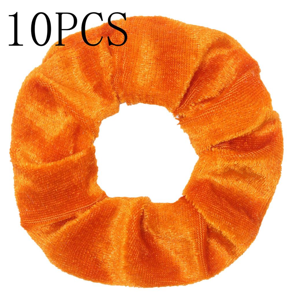 10pc Women Hair Scrunchies Velvet Solid Color Band for Girls Ponytail Holder Rubber Bands Ties Accessories Headbands Gumki