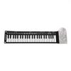 Portable 49 Keys Electronic Keyboard Hand Rolling Up Piano for Children Kids Beginners(Silver)
