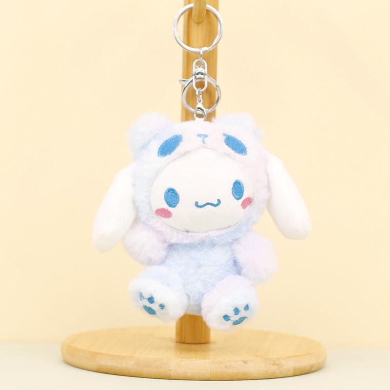 Adorable Sanrio Plush Keychain Featuring Kuromi Cinnamonroll My Melody Dolls