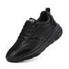 Leather shoes spring and autumn shoes black waterproof and non-slip sports and leisure shoes