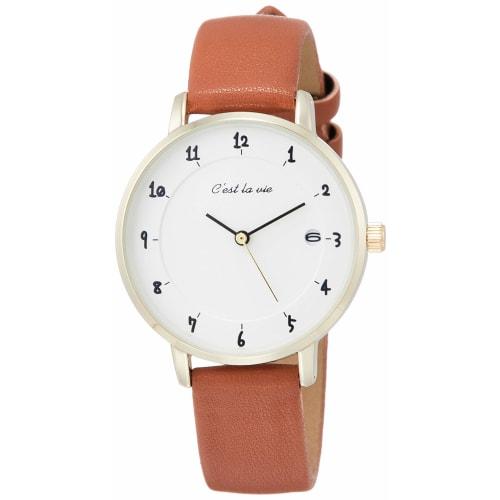 

Fieldwork Analog Watch, CeraVy Leather Strap, ST232-2, Women s, Brown