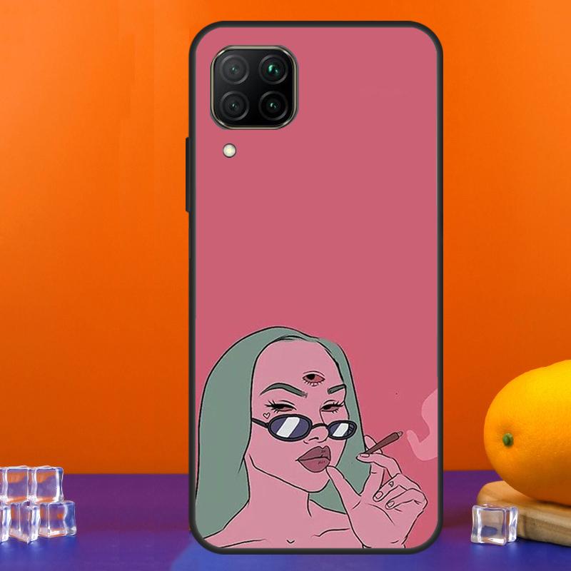 Lovely Bad Devil Girl For Huawei Nova 9 10 SE 5T 12i 12s 11i Y91 Y90 Y60 Y70 Y72 Y61 P60 Pro P20 P40 P30 Lite Case