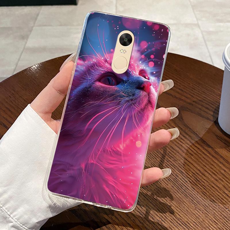 Casing For Xiaomi Redmi Note 4 Note 4x Capa Coque Clear Silicone Jelly Soft TPU Back Cover Cute Rabbit Cat Dinasaur Phone Case