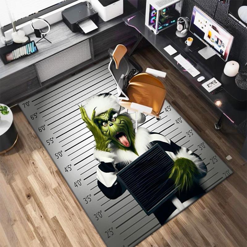 Christmas Gift Comedy Movie How the Grinch Stole Christmas carpet home living room decoration table and chairs anti slip door mat carpet A4