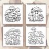 Spiral Colouring Book 30 Sheets 8.3x 8.3 Inches 100gsm Thick Paper, For Relief, Anxiety, Perfect for Many Holiday Gifts
