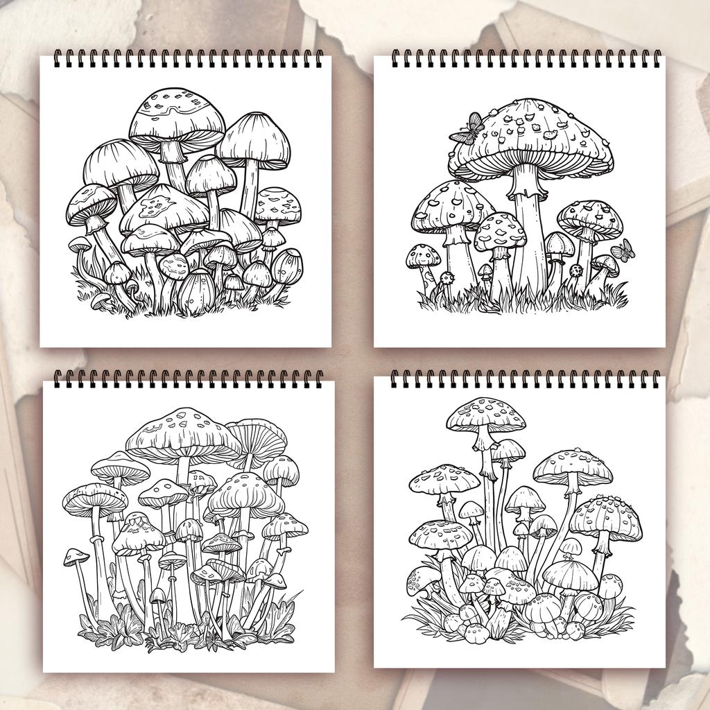 Spiral Colouring Book 30 Sheets 8.3x 8.3 Inches 100gsm Thick Paper, For Relief, Anxiety, Perfect for Many Holiday Gifts