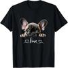 Maglietta con Grafica Cane Carino Amore Cucciolo di Bulldog Francese