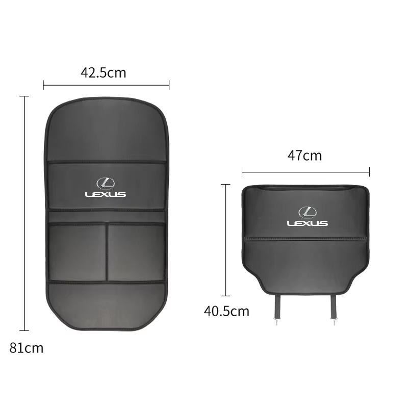 Ochranná podložka proti kopání na zadní stranu autosedačky pro Lexus F SPORT ES RX NX LS UX LM LX GX LC RZ IS CT GS RC HS SC TX LBX IS300 R
