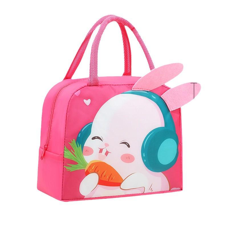 Cute Insulated Bento Bag: Cartoon Lunch Box for Kids and Office