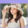 Summer Ladies Large Brim Sun Hat With Breathable Mesh For Beach And Travel