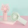 Handheld Fan Cartoon Cat Ear Design Adjustable Wind Speeds Battery Operated Pocket Fan Quiet Low-Noise Motor Cooling Fan