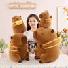 Capybara Fortune Tree Chef Plush Toy Koi Fish French Fries Backpack Gift Kids