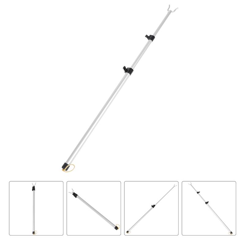 

Silver Adjustable Telescopic Clothesline Pole Home Closet Hanger Drying Rack Portable Alloy Storage ganizer Wardrobe home tool 125x7cm серебряный