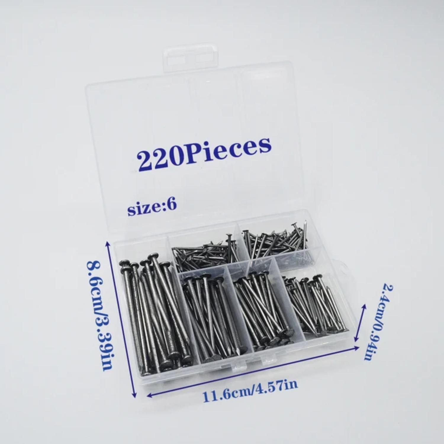 

220/230/450 шт. Бытовые железные гвозди, гвозди для стеновых панелей, гвозди для деревообработки, железные металлические гвозди