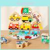 Kreative Dinosaurier Verkehr Ozean Stapelbausteine für Kinder Lernspielzeug Holz Balance Spiel Baby Frühes Lernen
