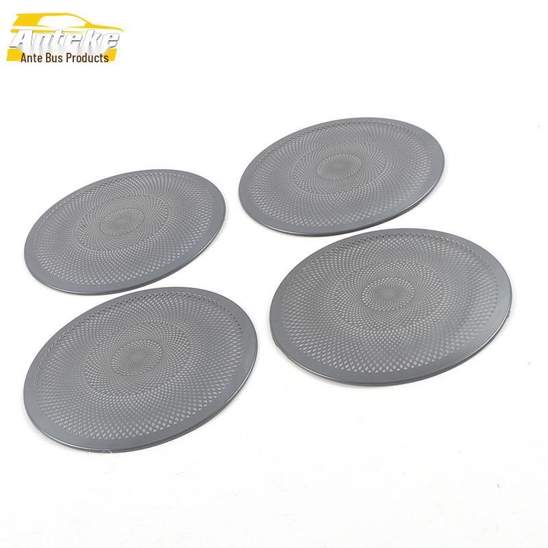 21 Model Black Cat Four-Door Speaker Cover - Stainless Steel Panel