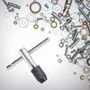 Verstellbarer T-Griff Ratsche Gewindebohrerhalter Schraubenschlüssel Haushalt Legierter Stahl Autoreparatur