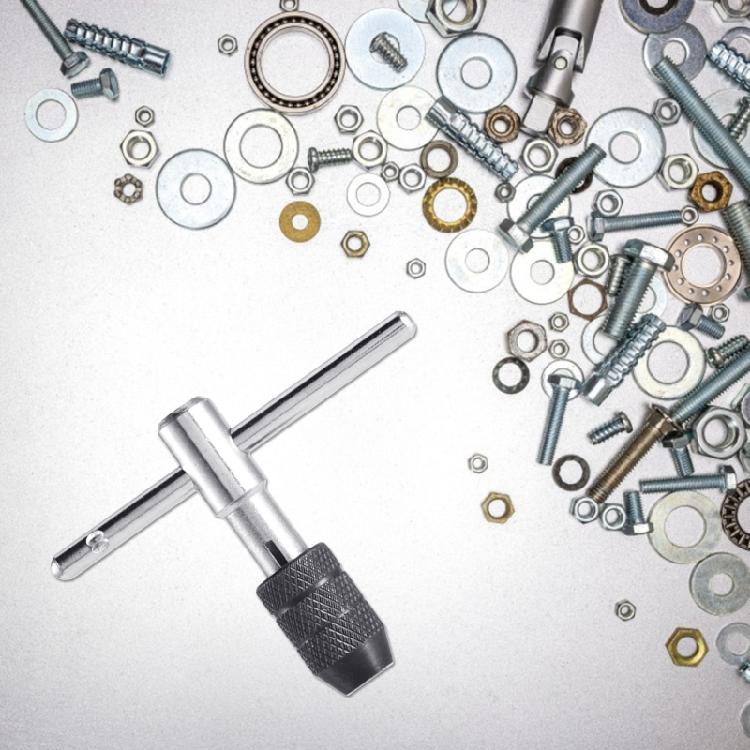 Verstellbarer T-Griff Ratsche Gewindebohrerhalter Schraubenschlüssel Haushalt Legierter Stahl Autoreparatur