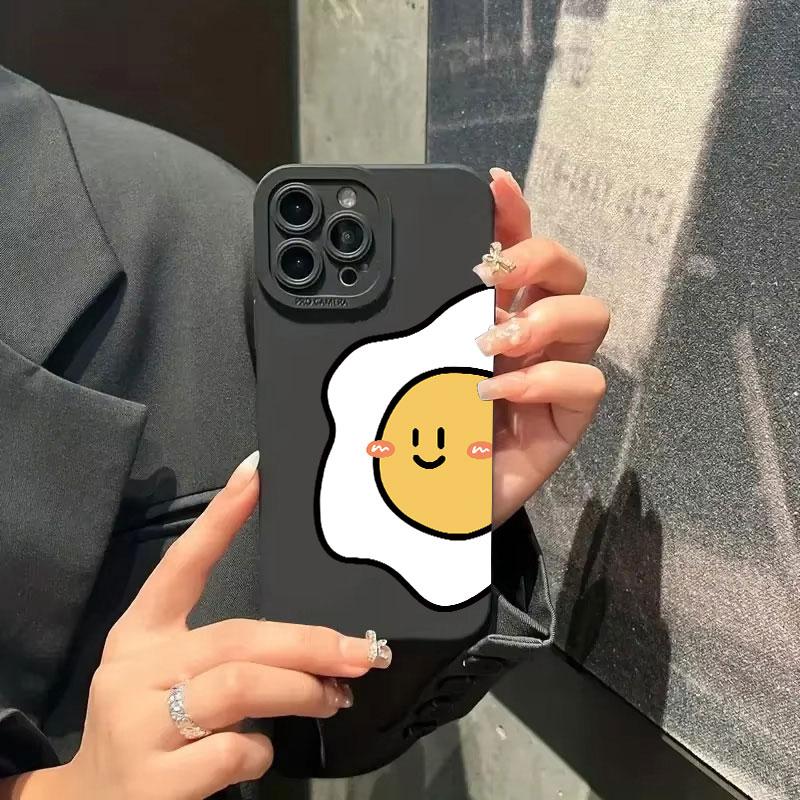 Tomato and Egg Phone Case IPhone 16 15 Pro Max Case For IPhone 13 14 15 12 11 Pro XS Max 12 13 Mini XR X Plus Shockproof Case