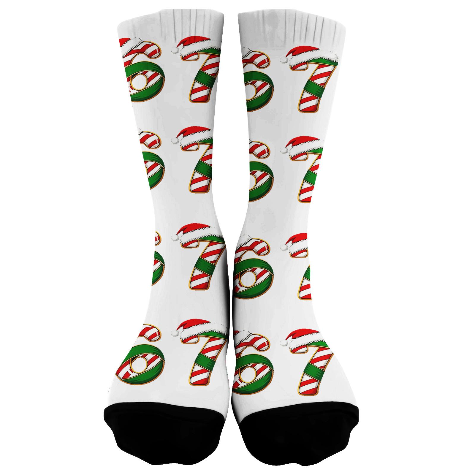 

Cute And Playful Socks Mid-Calf Socks Long Socks Printed Socks One Size