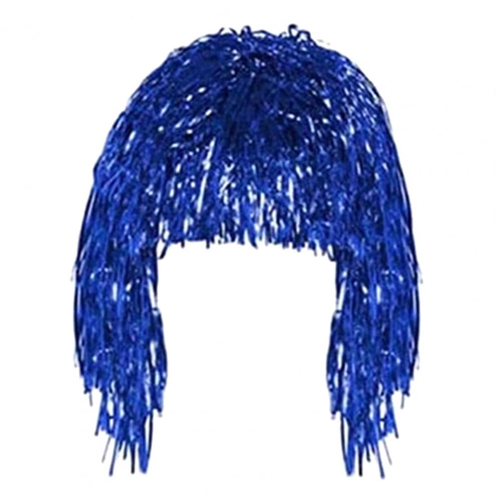 Cosplay Disco Wig Foil Tinsel Shiny Party Hat Adults Metallic Cosplay Supplies Funny Atmosphere Festive Decoration