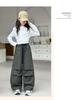 Girls' Casual Loose Cargo Pants - Spring/Autumn Fashionable Trousers for Big Girls