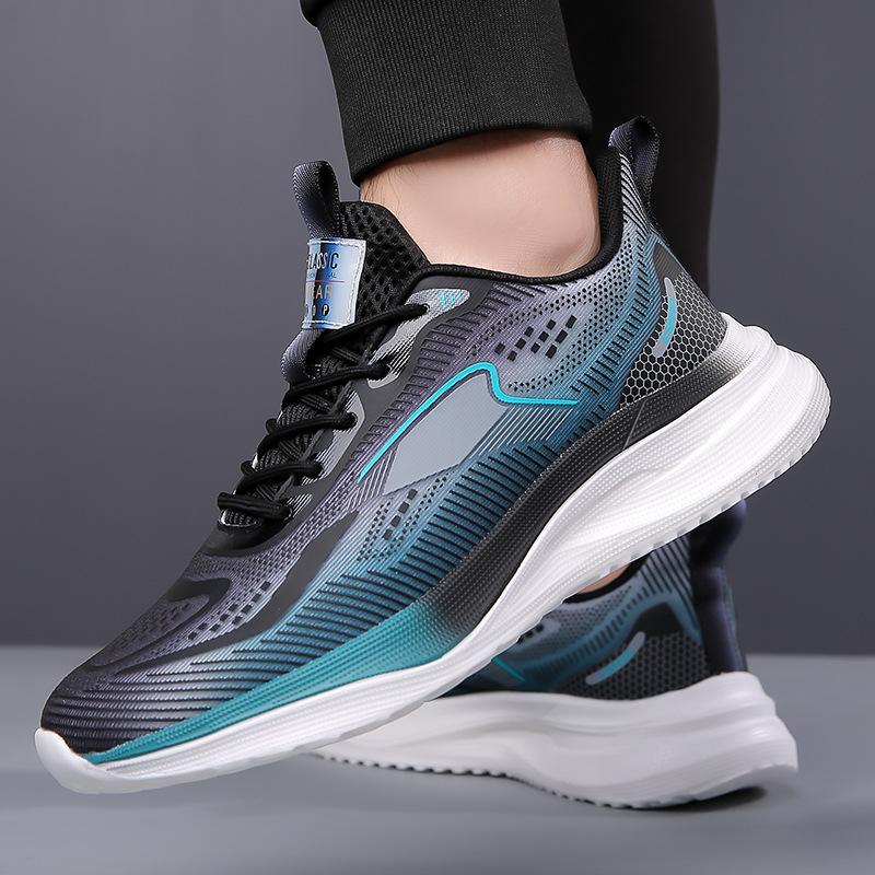 Men's Shoes 2025 Summer Mesh Casual Sports Shoes Shock-absorbing and Non-slip Running Shoes Lightweight Trend Breathable 2025