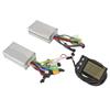 24V 36V 48V 500W 25A Electric Bicycle Controller Kit Dual Drive Speed Control with Clear LCD Screen