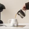 Porslinskaffemugg Butt Kroppsform Tekopp Gåva Keramisk Mugg Hushåll