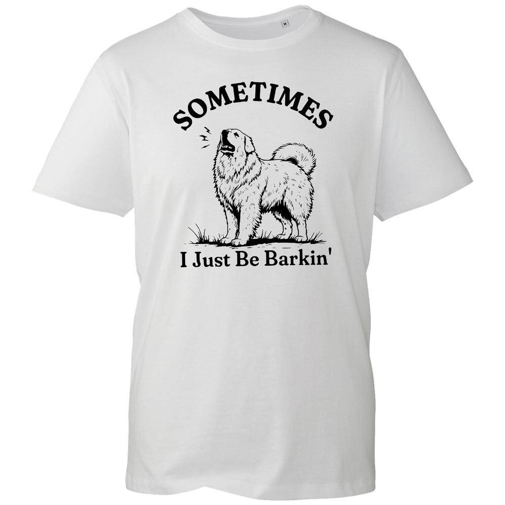 Funny Dog T Shirt Gift Barking Graphic Tee Unisex Pyrenean Mountain Cotton Top S