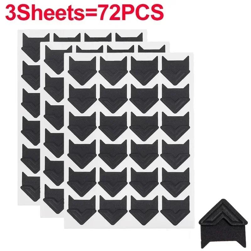 240/24PCS Corner Stickers DIY Vintage Corner Kraft Paper Stickers Scrapbook Self-Adhesive Photo Album Accessories Corner Sticker